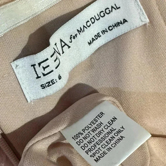 Ieena by Mac Duggal 11441 - Fringed Sheath Evening Gown NWT - Picture 6 of 7